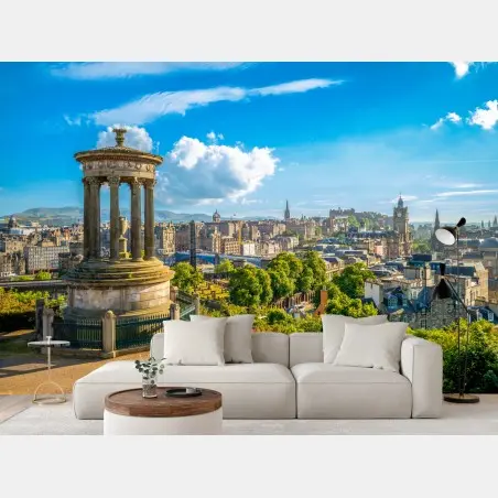 Fotomural vistas panorámicas de Edimburgo desde Calton Hill – Pixers®