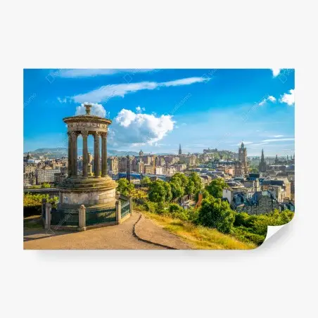 Fotomural vistas panorámicas de Edimburgo desde Calton Hill – Pixers®