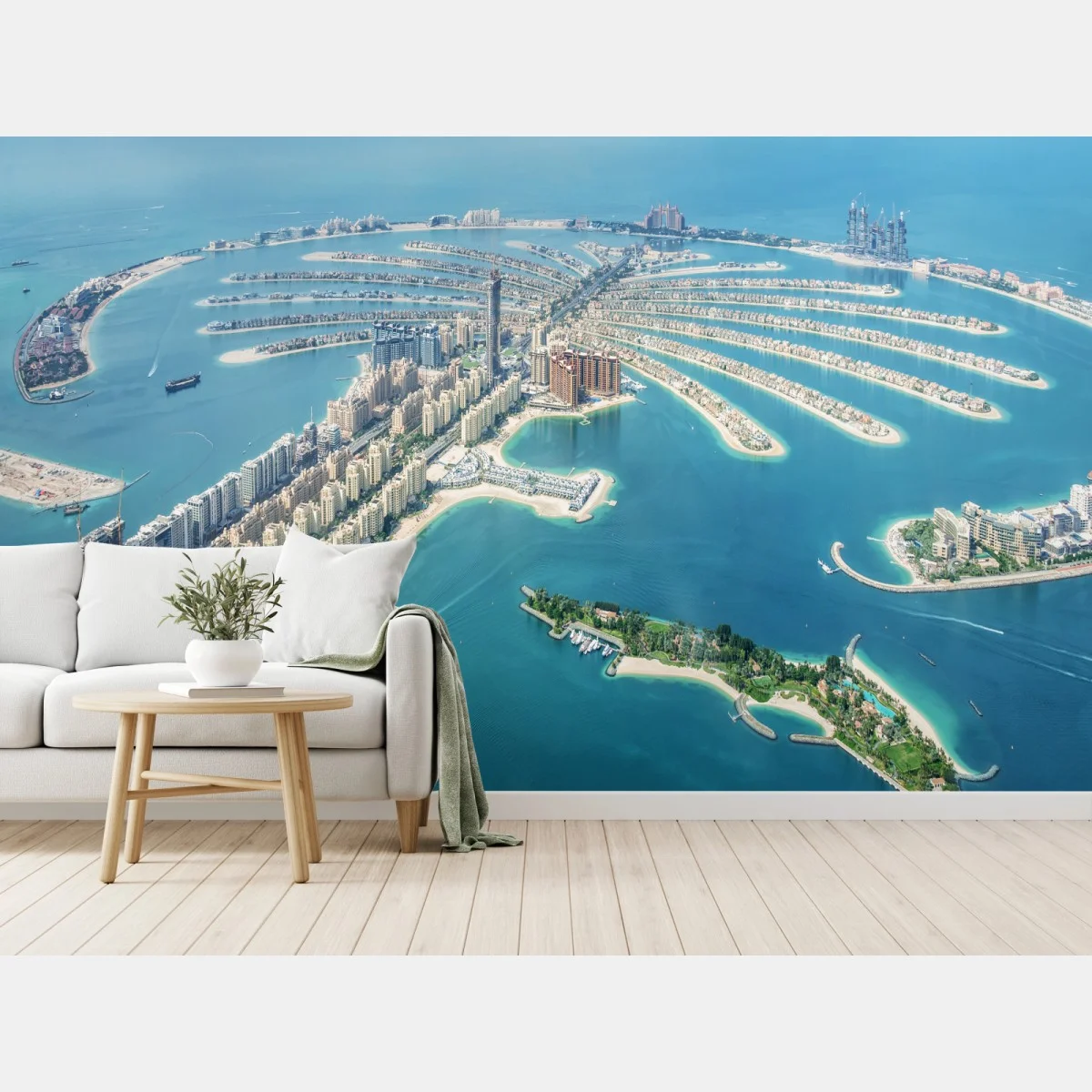 Fotomural panorama costero de Palm Jumeirah, Dubái – Pixers® Fotomural panorama costero de Palm Jumeirah, Dubái – Pixers®