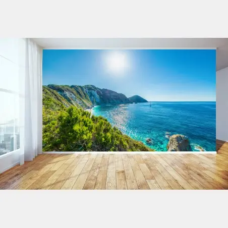 Fotomural panorámica costera de Sansone en la isla de Elba – Pixers®