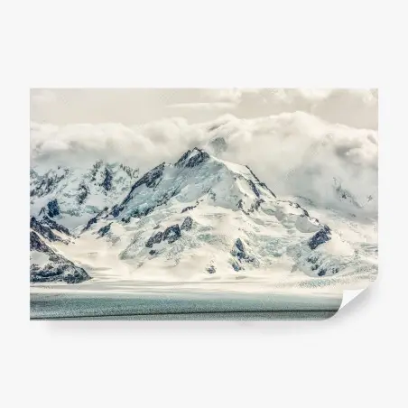 Fotomural impresionante paisaje glaciar en tonos fríos – Pixers®