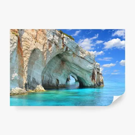 Fotomural cuevas azules de Zakynthos, Grecia – Pixers®