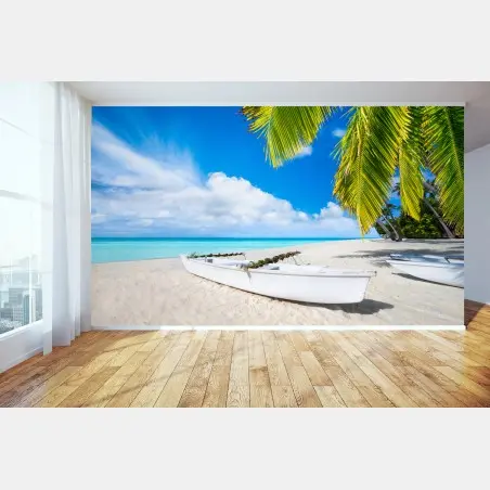 Fotomural paraíso tropical junto al mar – Pixers®