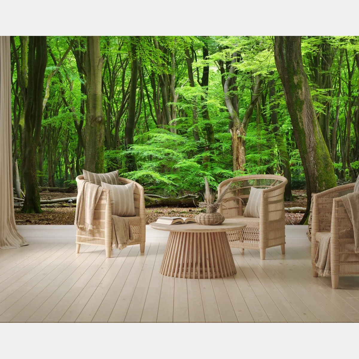 Fotomural refugio verde en el bosque – Pixers® Fotomural refugio verde en el bosque – Pixers®