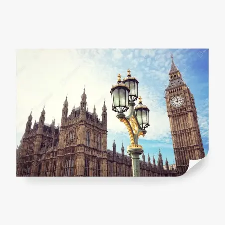 Fotomural vistas icónicas de Big Ben y el Palacio de Westminster en Londres – Pixers®