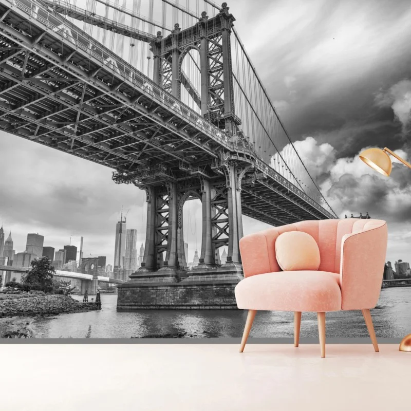 Fotomural gran angular del puente Manhattan