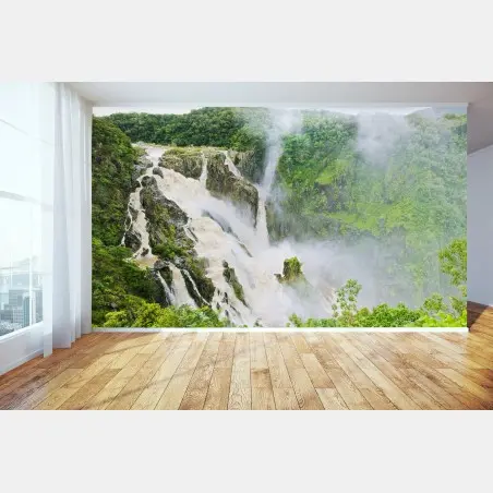 Fotomural cataratas Barron Falls en la selva tropical – Pixers®