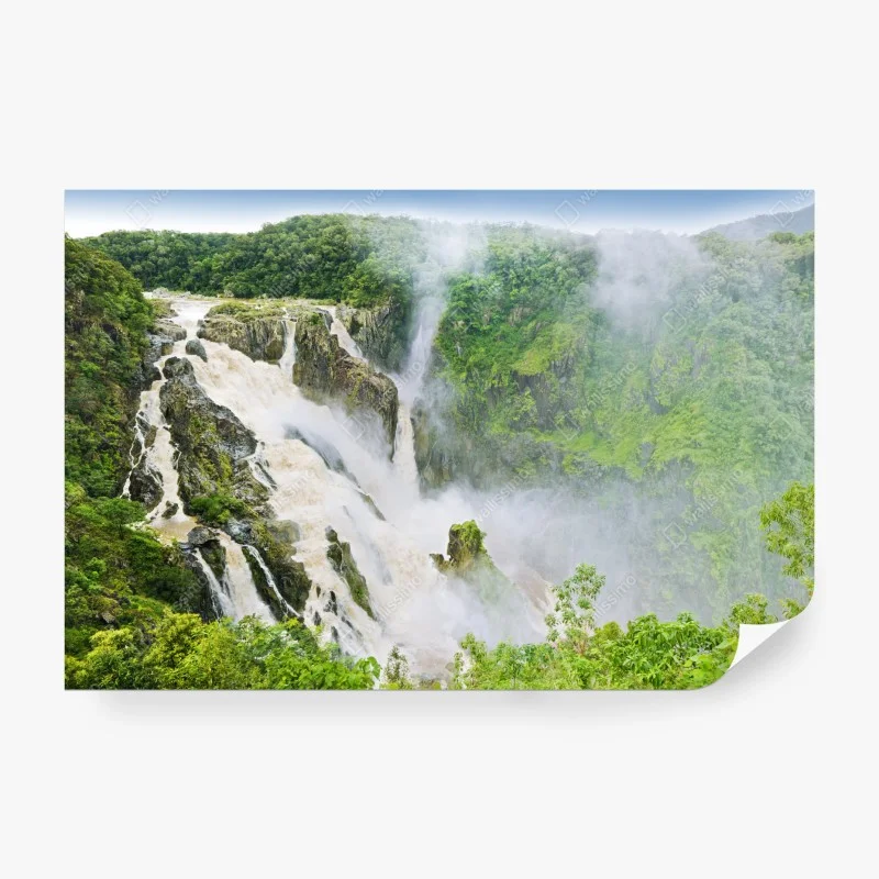 Fotomural cataratas Barron Falls en la selva tropical
