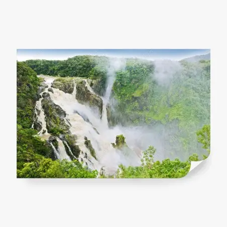 Fotomural cataratas Barron Falls en la selva tropical – Pixers®
