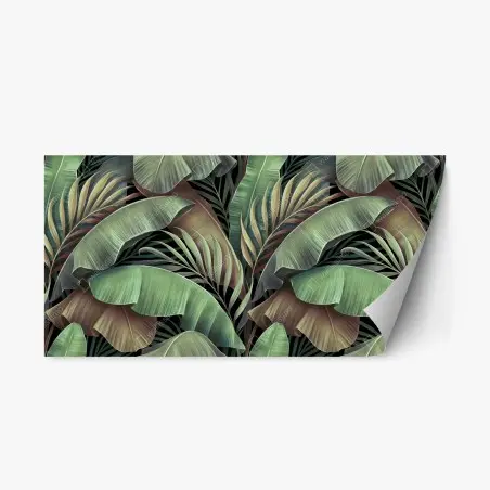 Pegatina reposicionable follaje tropical en tonos verdes – Pixers®