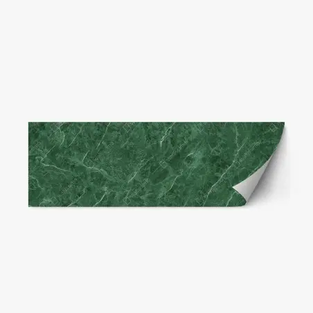 Pegatina reposicionable mármol verde clásico con vetas blancas – Pixers®