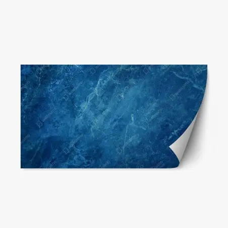 Pegatina reposicionable textura de mármol azul profundo para pared – Pixers®