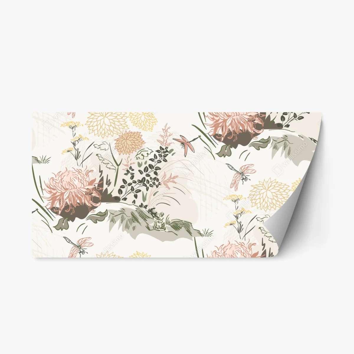 Pegatina reposicionable patrón floral botánico en tonos pastel – Pixers® Pegatina reposicionable patrón floral botánico en tonos pastel – Pixers®
