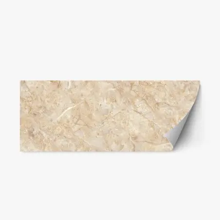 Pegatina reposicionable mármol beige veteado para decoración de interiores – Pixers®