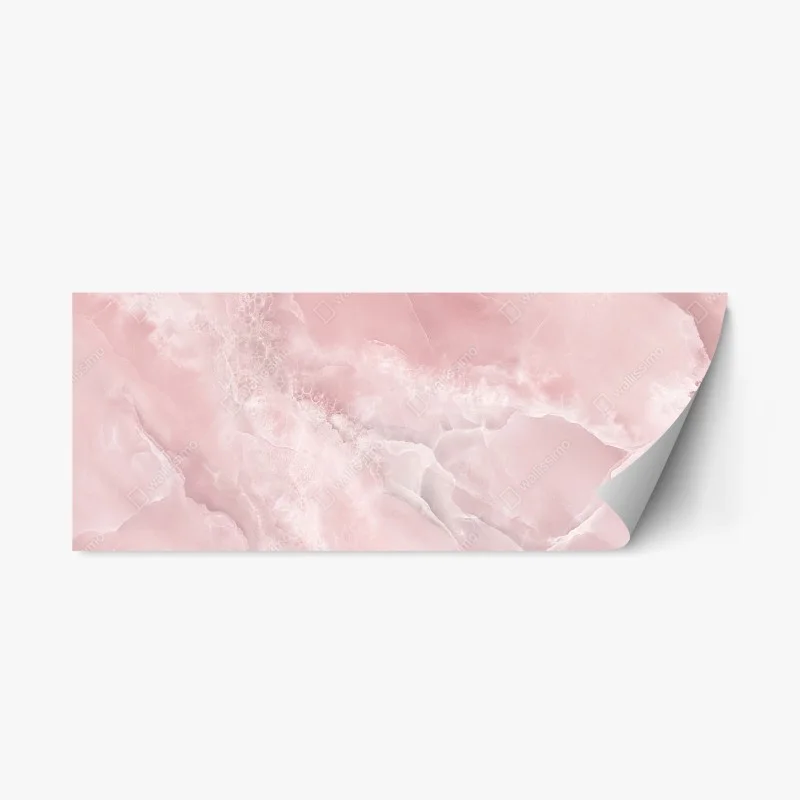 Pegatina reposicionable mármol rosa etéreo para decoración