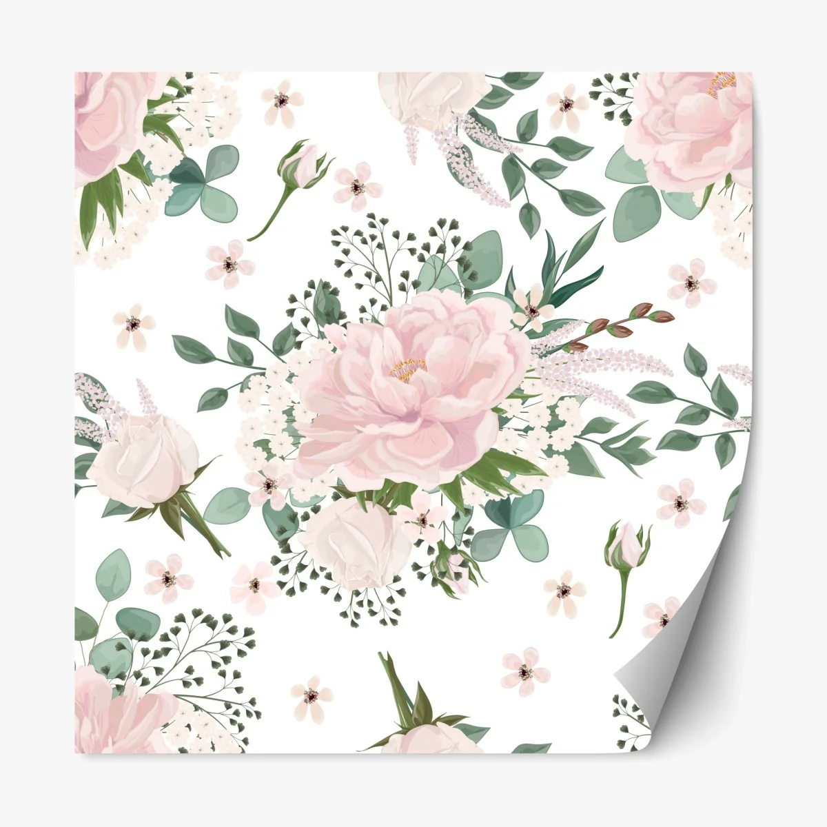 Pegatina reposicionable belleza floral en tonos pastel – Pixers® Pegatina reposicionable belleza floral en tonos pastel – Pixers®
