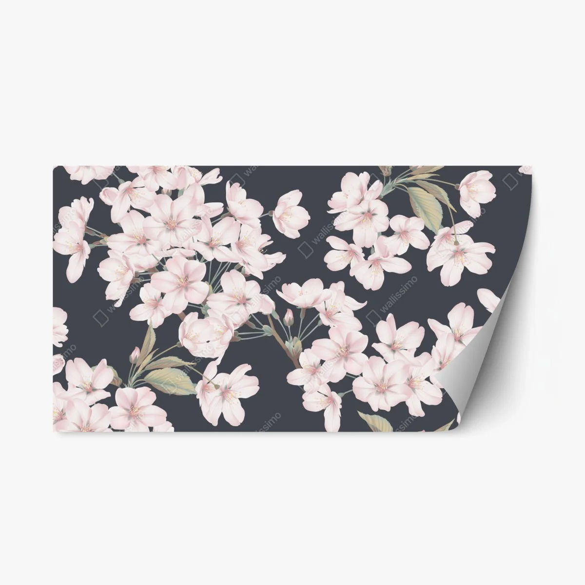 Pegatina reposicionable flores de cerezo sobre fondo gris oscuro – Pixers® Pegatina reposicionable flores de cerezo sobre fondo gris oscuro – Pixers®