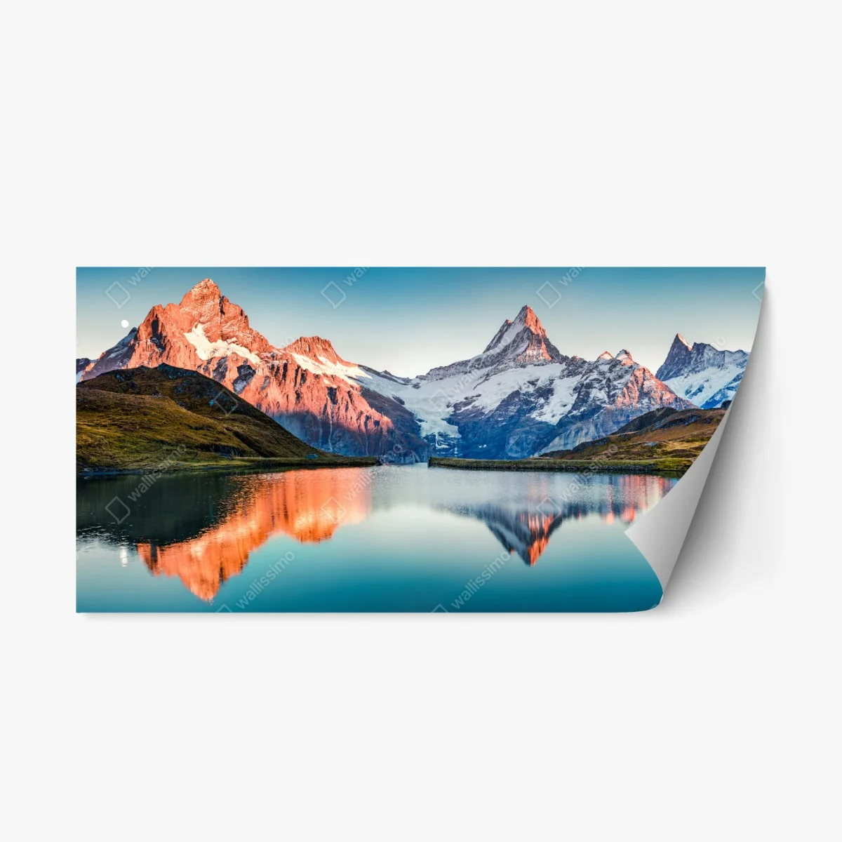 Pegatina reposicionable puesta de sol sobre Bachalpsee, Suiza – Pixers® Pegatina reposicionable puesta de sol sobre Bachalpsee, Suiza – Pixers®