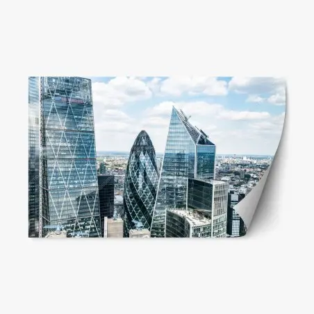 Pegatina reposicionable skyline moderno de Londres – Pixers®