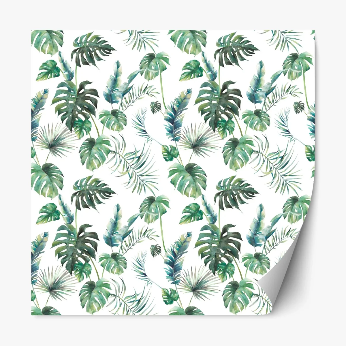 Pegatina reposicionable follaje tropical en acuarela – Pixers® Pegatina reposicionable follaje tropical en acuarela – Pixers®