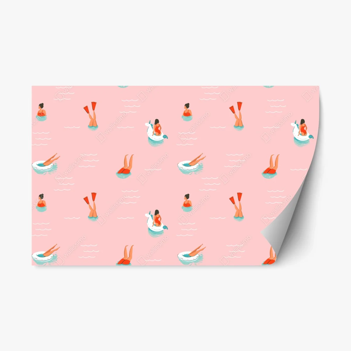 Pegatina reposicionable estampado veraniego de piscina con flotadores y mujeres – Pixers® Pegatina reposicionable estampado veraniego de piscina con flotadores y mujeres – Pixers®