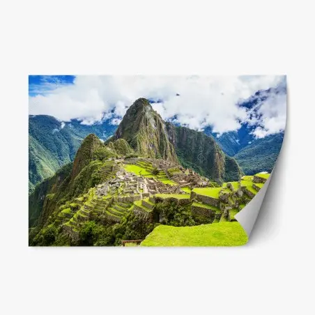 Pegatina reposicionable vistas ancestrales de Machu Picchu – Pixers®