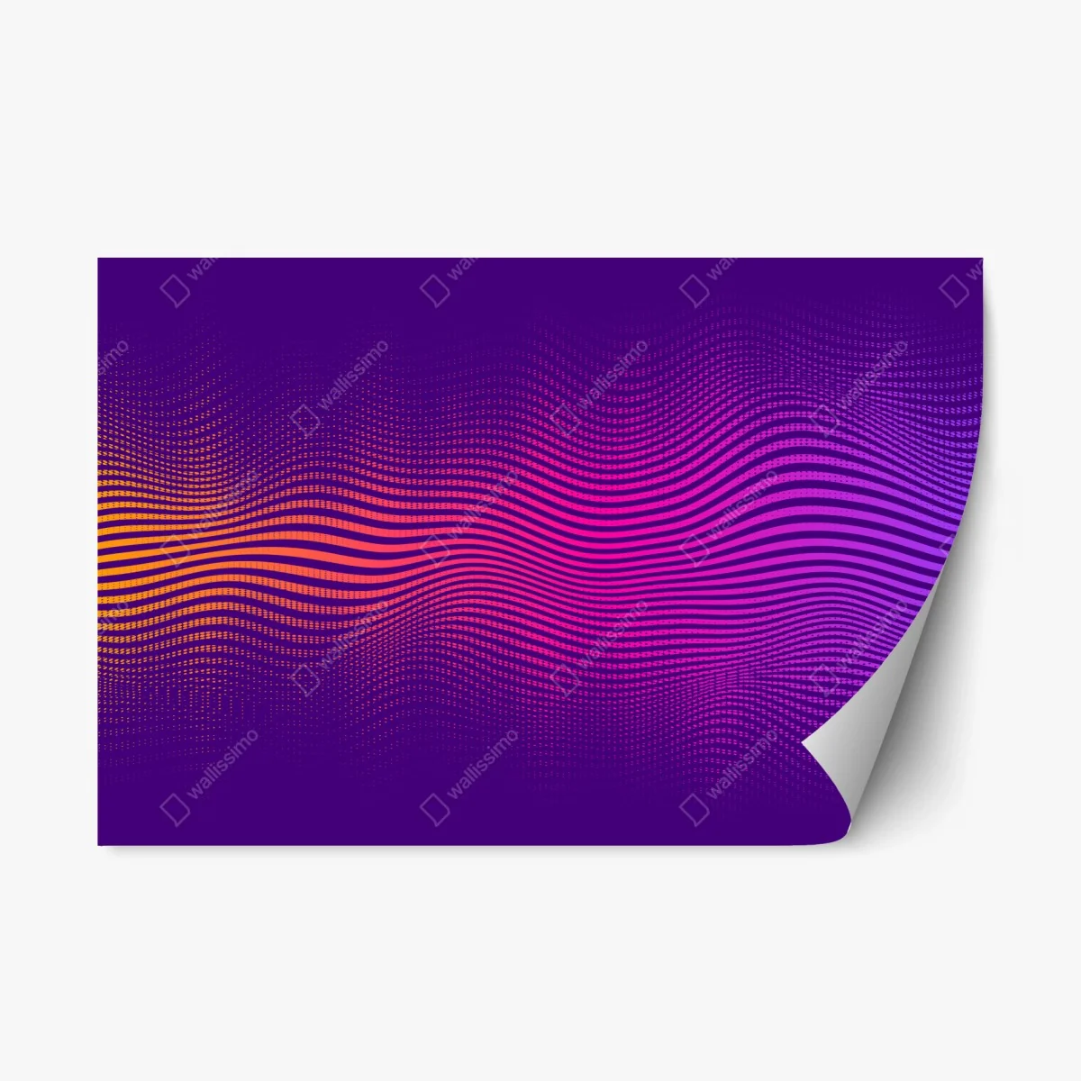 Pegatina reposicionable ondas de color vibrante sobre fondo morado – Pixers® Pegatina reposicionable ondas de color vibrante sobre fondo morado – Pixers®