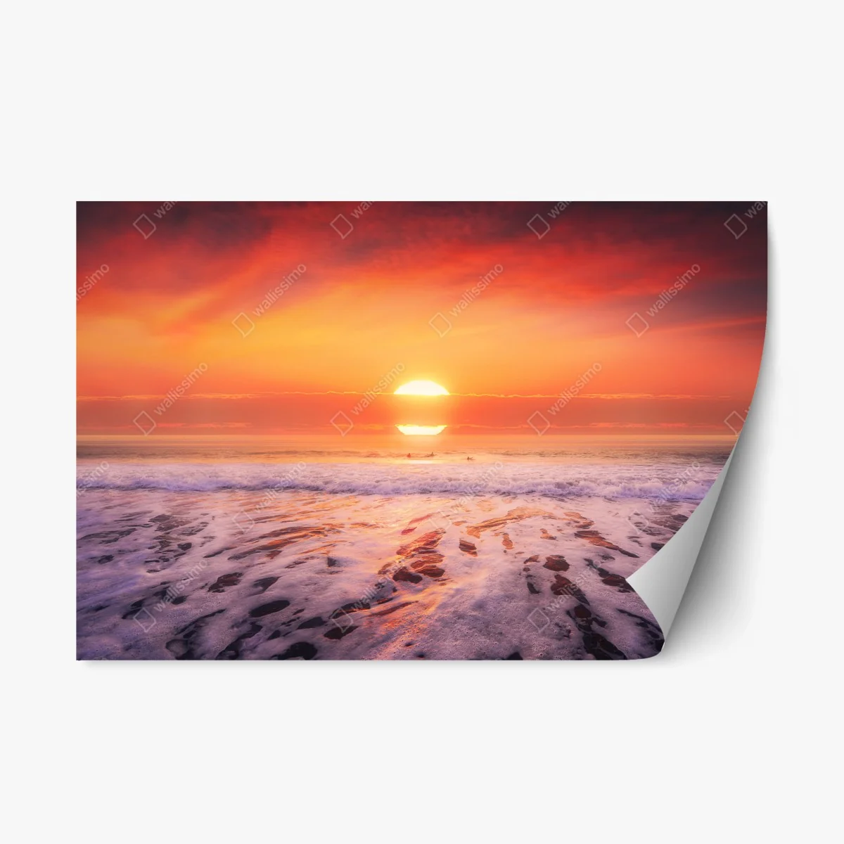 Pegatina reposicionable atardecer dorado en la playa – Pixers® Pegatina reposicionable atardecer dorado en la playa – Pixers®