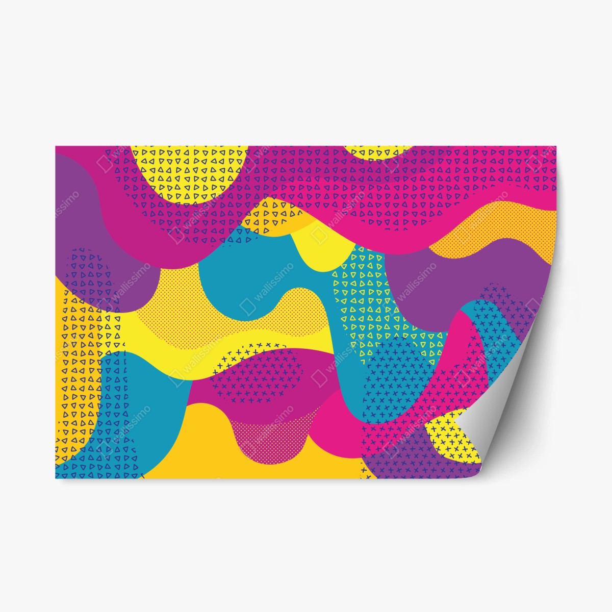 Pegatina reposicionable diseño abstracto colorido para decoración de pared – Pixers®