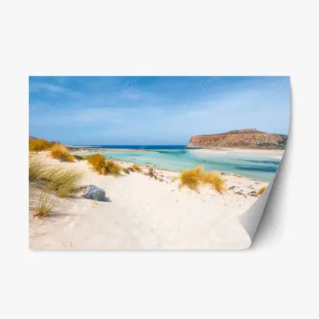 Pegatina reposicionable paisaje de la bahía de Balos, Creta – Pixers®