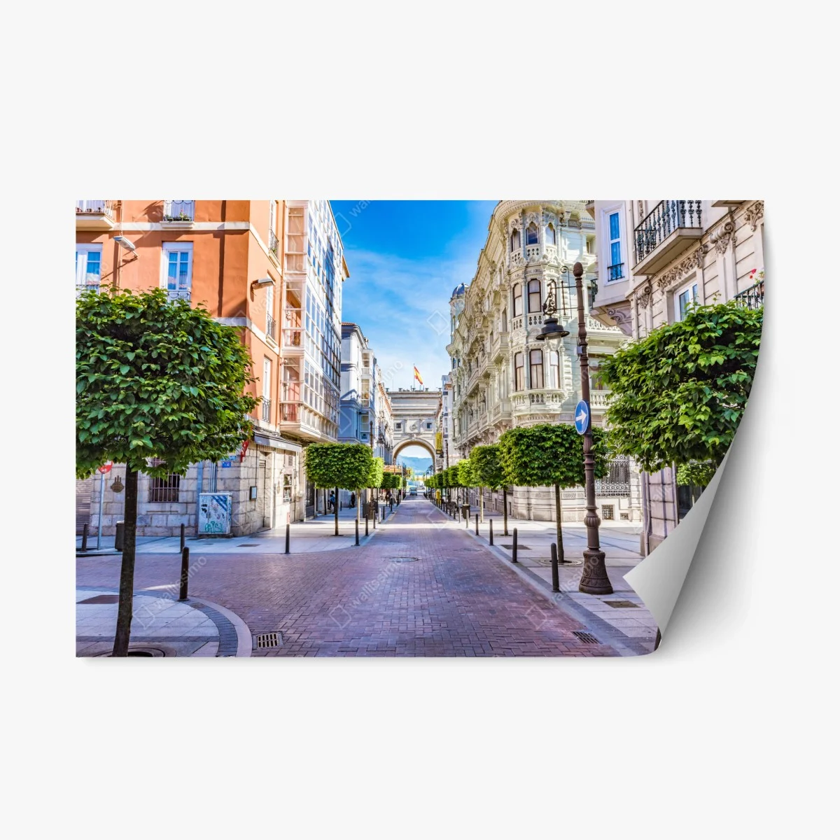 Pegatina reposicionable paisaje urbano de Santander con arco hacia el mar – Pixers® Pegatina reposicionable paisaje urbano de Santander con arco hacia el mar – Pixers®