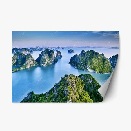 Pegatina reposicionable vistas panorámicas de la bahía de Ha Long – Pixers®