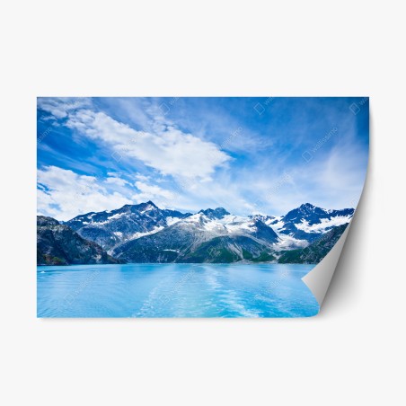 Pegatina reposicionable panorama sereno de Glacier Bay – Pixers®