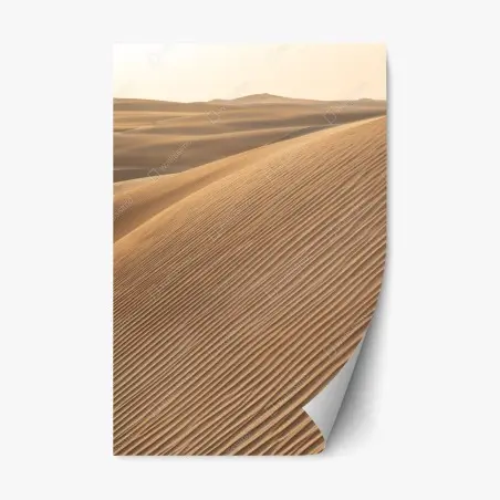 Pegatina reposicionable dunas doradas y texturas del desierto – Pixers®