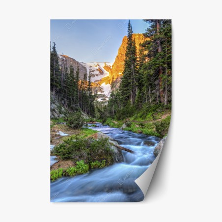 Pegatina reposicionable amanecer en Fern Creek, Parque Nacional Rocky Mountain – Pixers®