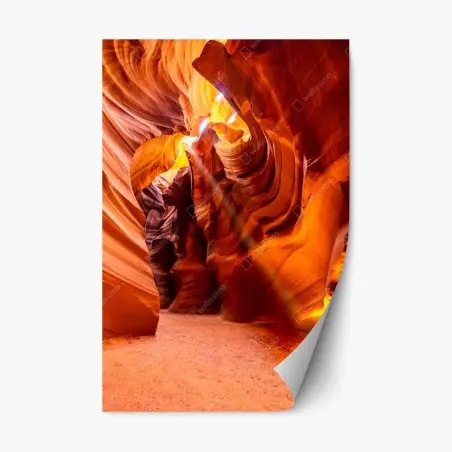Pegatina reposicionable luces y curvas de Antelope Canyon – Pixers®