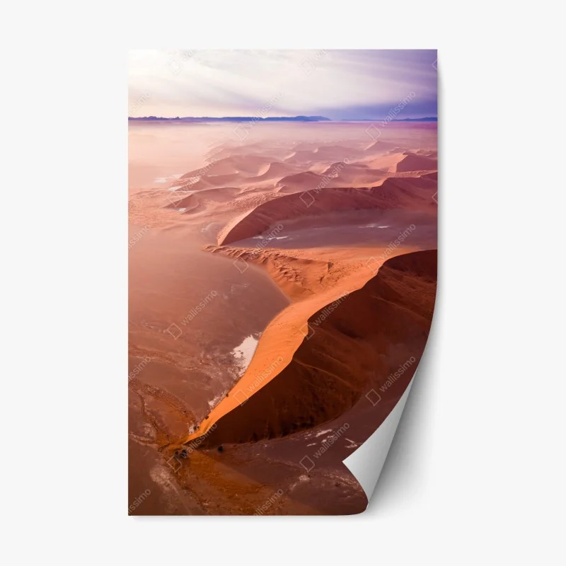 Pegatina reposicionable vistas aéreas de las dunas de Sossusvlei, Namibia