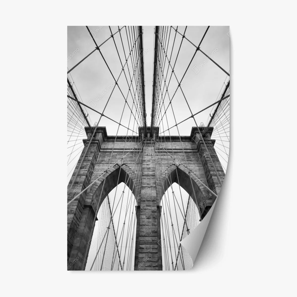 Pegatina reposicionable perspectiva arquitectónica del puente de Brooklyn – Pixers® Pegatina reposicionable perspectiva arquitectónica del puente de Brooklyn – Pixers®