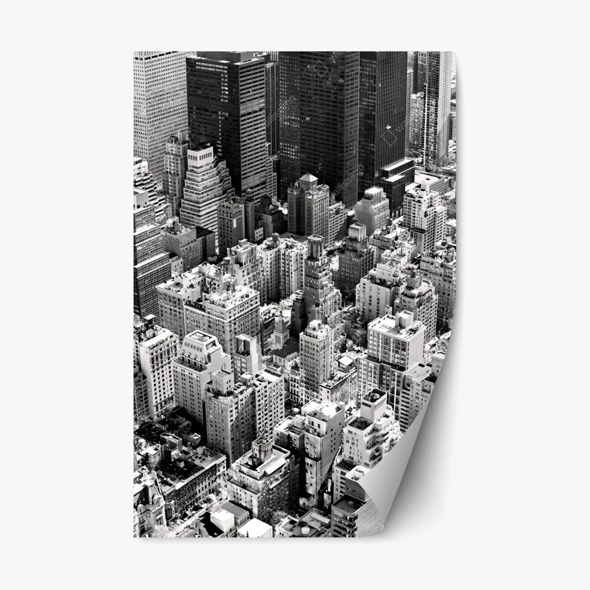 Pegatina reposicionable vista aérea en blanco y negro de Manhattan, Nueva York – Pixers® Pegatina reposicionable vista aérea en blanco y negro de Manhattan, Nueva York – Pixers®