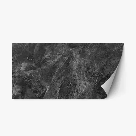 Pegatina reposicionable textura de mármol oscuro con vetas – Pixers®