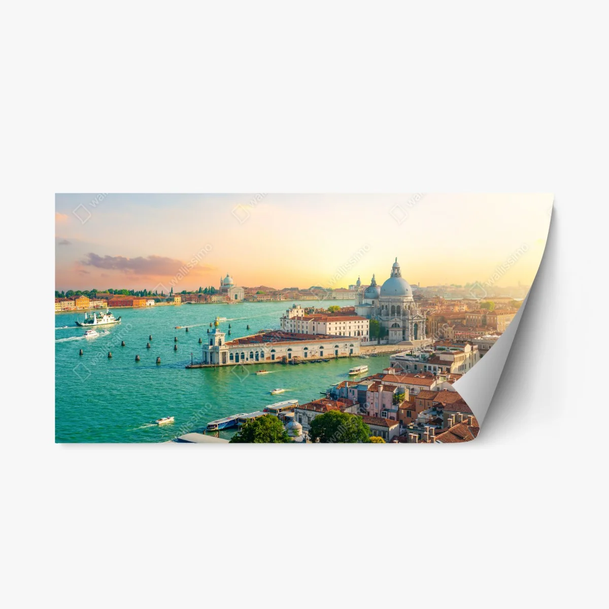 Pegatina reposicionable panorama de Venecia al atardecer – Pixers® Pegatina reposicionable panorama de Venecia al atardecer – Pixers®