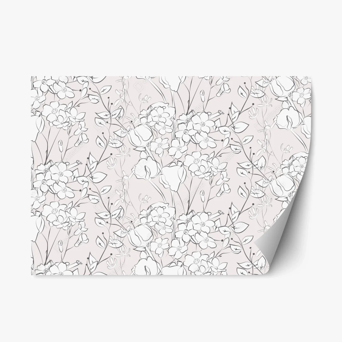 Pegatina reposicionable diseño floral delicado en rosa pálido – Pixers® Pegatina reposicionable diseño floral delicado en rosa pálido – Pixers®