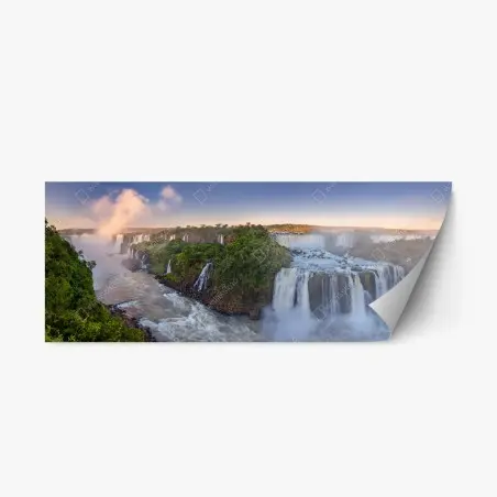 Pegatina reposicionable panorama aéreo de las Cataratas del Iguazú – Pixers®