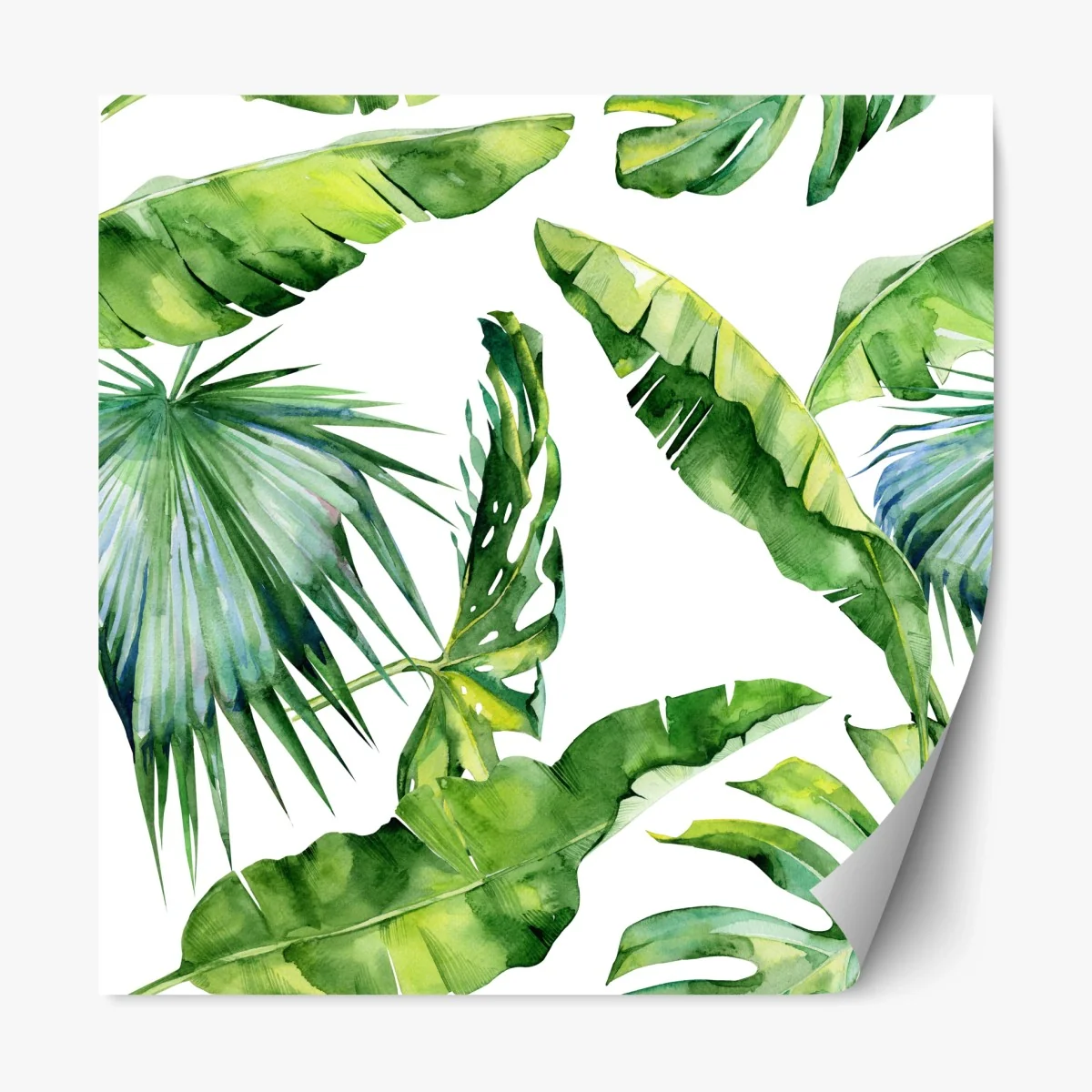 Pegatina reposicionable diseño botánico tropical en acuarela – Pixers® Pegatina reposicionable diseño botánico tropical en acuarela – Pixers®