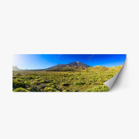 Pegatina reposicionable panorama del volcán Teide en Tenerife – Pixers®