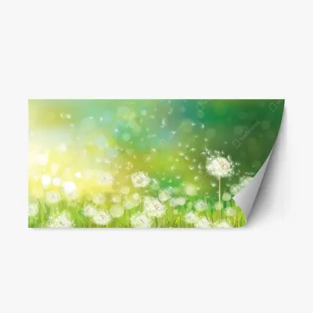 Pegatina reposicionable sueño de primavera con dientes de león – Pixers®