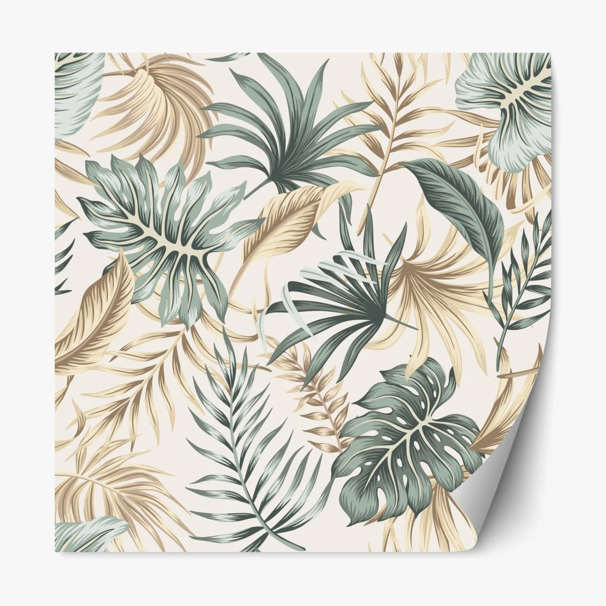 Pegatina reposicionable estampado botánico tropical en tonos tierra – Pixers® Pegatina reposicionable estampado botánico tropical en tonos tierra – Pixers®