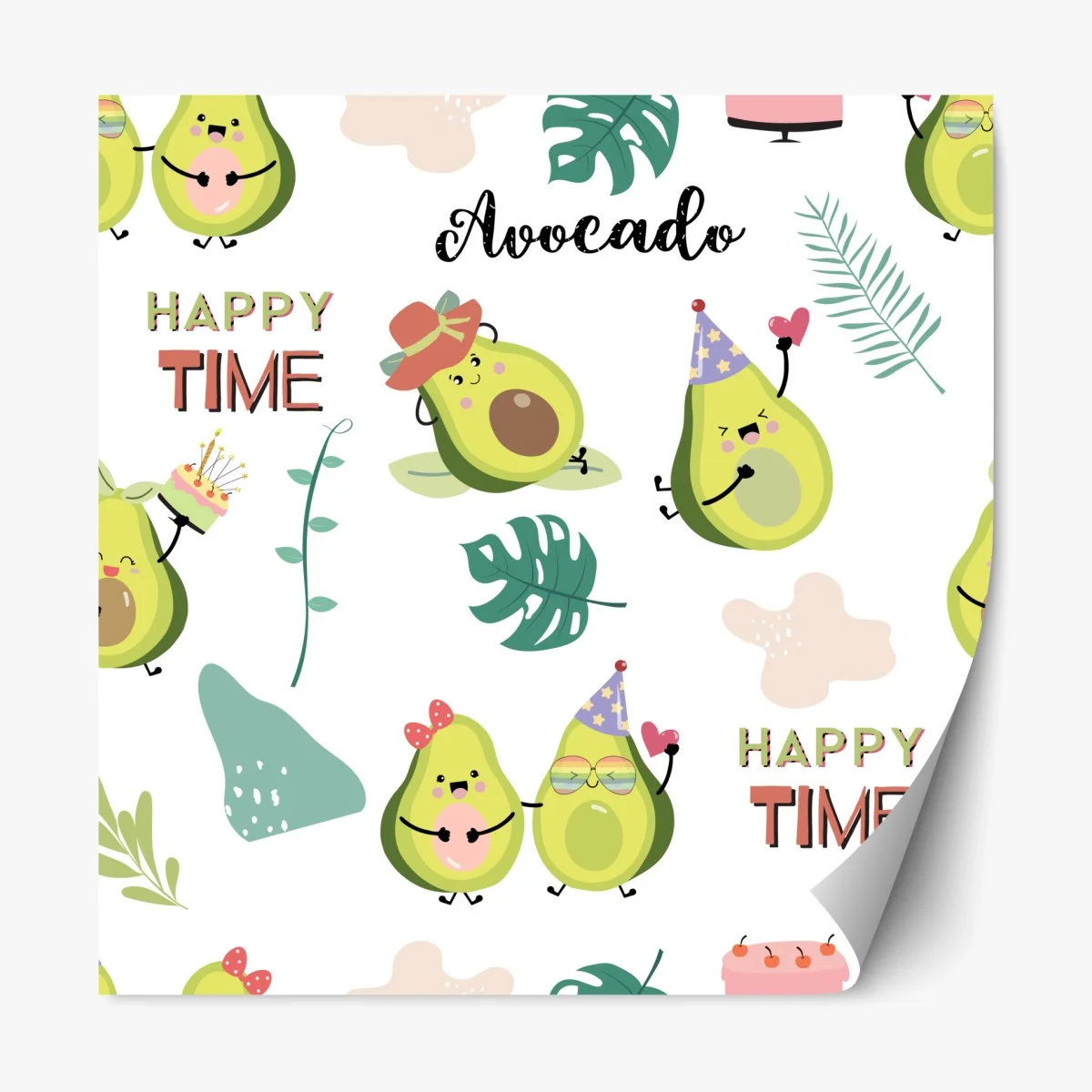 Pegatina reposicionable aguacates felices y divertidos – Pixers® Pegatina reposicionable aguacates felices y divertidos – Pixers®