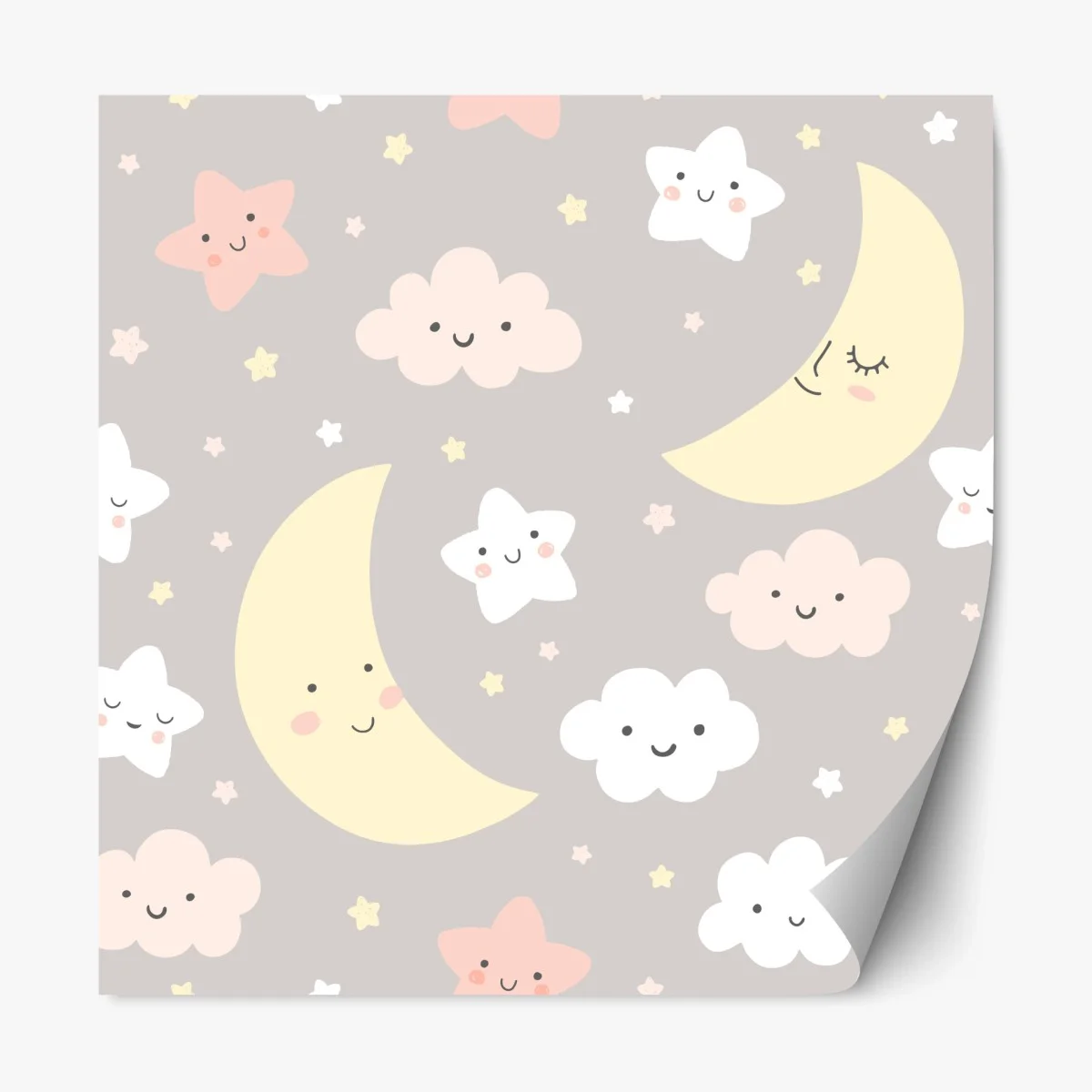 Pegatina reposicionable diseño infantil de luna y estrellas en tonos pastel – Pixers® Pegatina reposicionable diseño infantil de luna y estrellas en tonos pastel – Pixers®