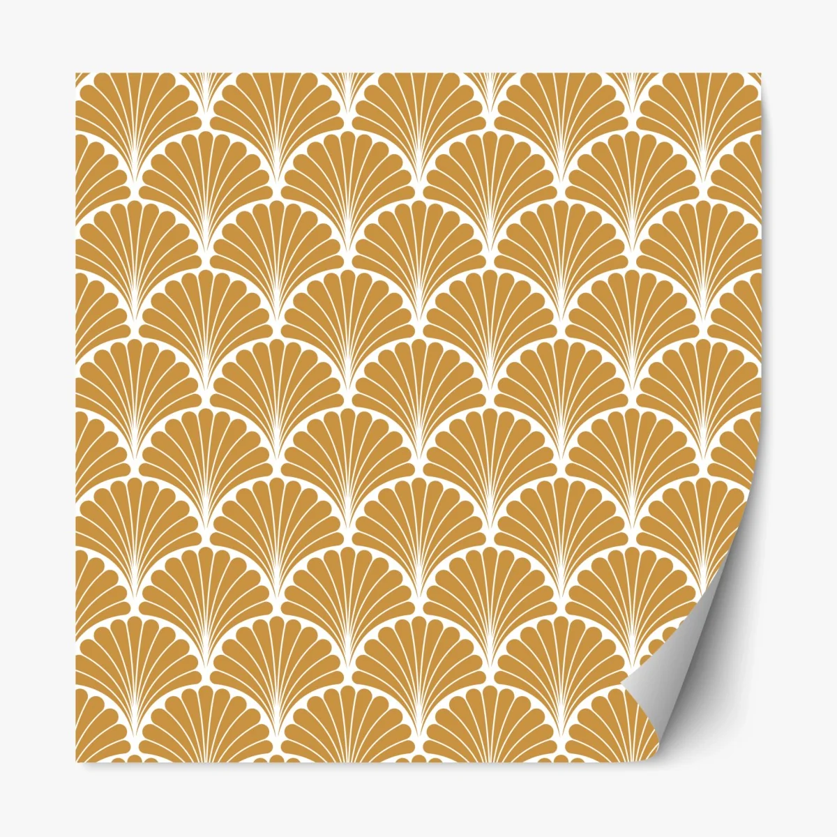 Pegatina reposicionable patrón art déco de conchas doradas – Pixers® Pegatina reposicionable patrón art déco de conchas doradas – Pixers®